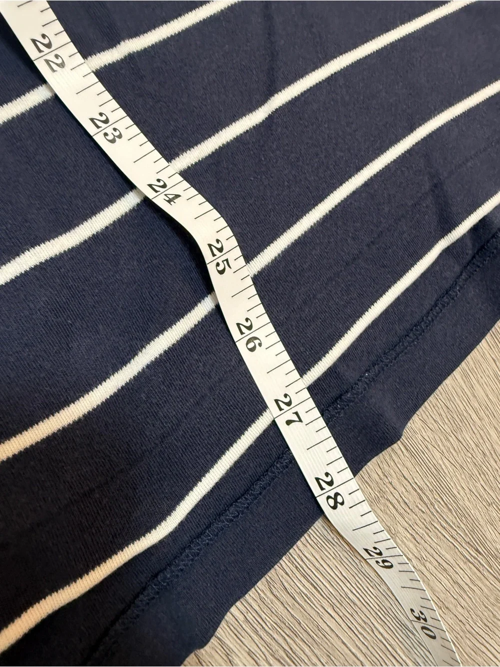 Classic Soft Polo By Ralph Lauren Navy With White Stripes Size L, Pre-Owned  Z3
